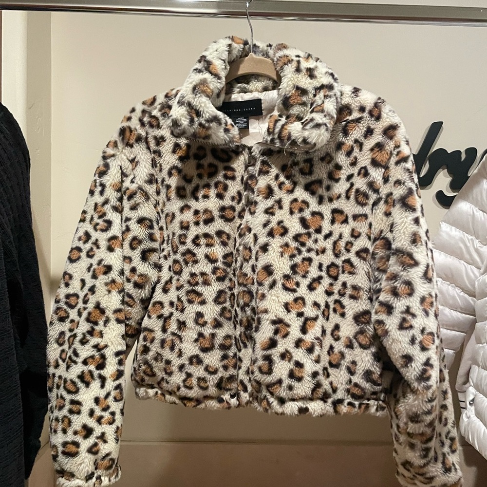 Leopard soft jacket